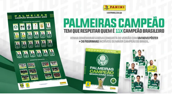 Álbum de figurinhas do Palmeiras – Fut Pop Clube