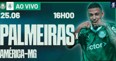 Palmeiras x America MG ao Vivo pelo Brasileirão Sub 20